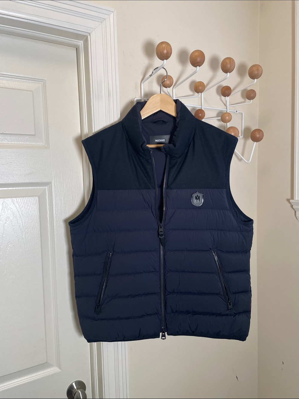 Mackage - Preppy Cozy Quilted Down Vest - Navy - 42 or L